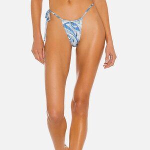 Monica Hansen Beachwear Bikini Bottoms groovy brazilian thong womens Blue xsmall